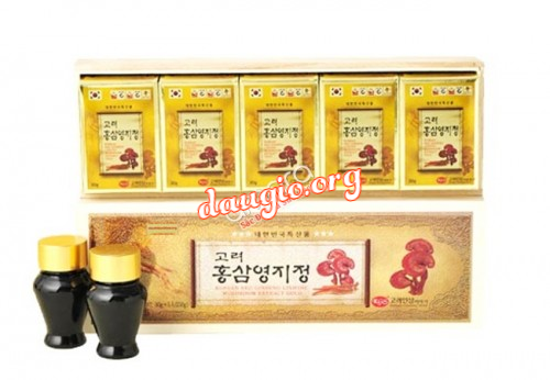 Cao hồng sâm linh chi Hàn Quốc 150g (5 lọ x 30g)