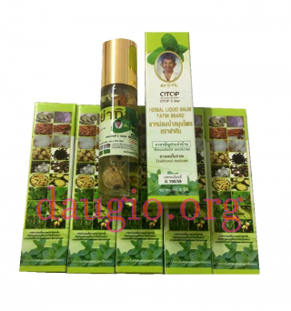 Dầu lăn thảo dược Herbal Liquid Balm Yatim Brand 8ml Thái Lan (Xanh)