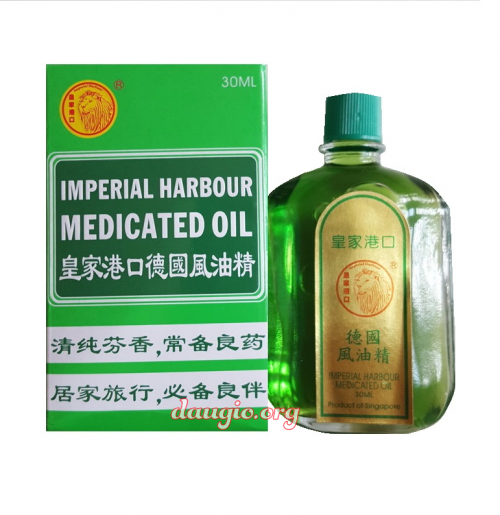 Dầu xanh Sư tử đỏ 30ml Singapore - Imperial Harbour Medicated Oil