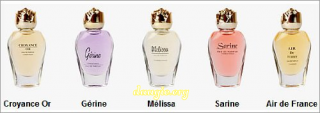 Set 5 chai nước hoa Charrier Parfums 8.5ml Pháp