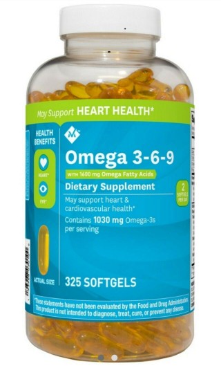 Viên Uống Dầu Cá Omega 3 6 9 Member's Mark Supports Heart Health